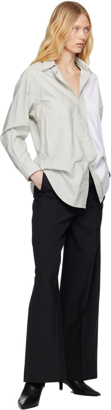 Nohavice Maison Margiela MM6 Maison Margiela Light Wool Blend Wide Leg Trousers Čierna | S62KB0222 M35436, 3