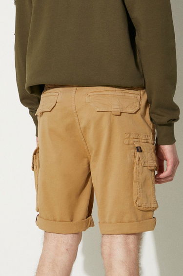 Šortky Alpha Industries Crew Short Sand Hnedá | 176203-14, 2