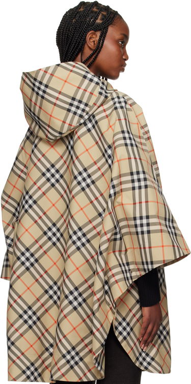Pláštenka Burberry Burberry Packaway Check Twill Cape Jacket Béžová | 8105325, 2