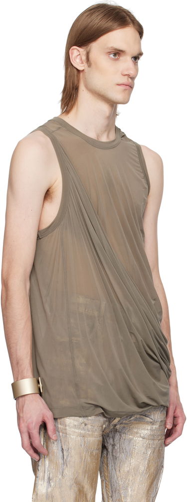 Tielko Rick Owens Rick Owens Hollywood Anthem Draped Tank Top Zelené | RR01E5152 BZ, 1