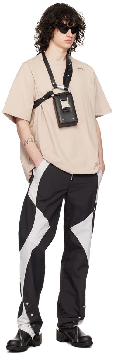 Tričko HELIOT EMIL Short Sleeve Plicate T-Shirt Béžová | SS24_M_09_105_ST18, 3