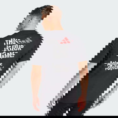 Tričko adidas Performance Football Black Graphic T-Shirt Čierna | JD8216, 2
