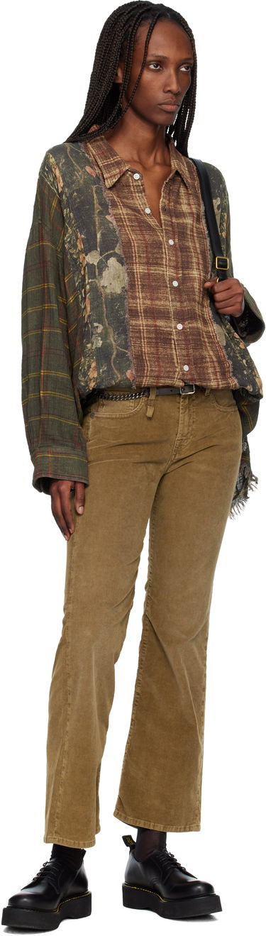 Opasok R13 Skinny Leather and Chain Belt Šedá | R13WA067-A009, 1