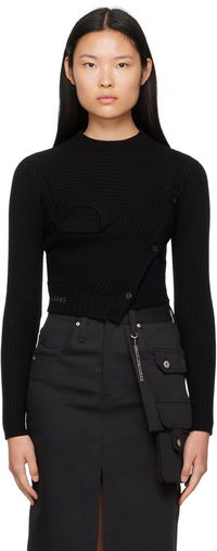 Feng Chen Wang Ribbed Asymmetric Sweater