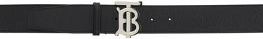 Opasok Burberry Leather Belt With Metal Monogram Buckle Čierna | 8066651, 0