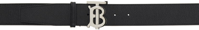 Opasok Burberry Leather Belt With Metal Monogram Buckle Čierna | 8066651
