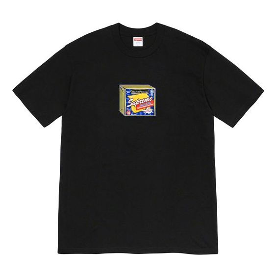 Tričko Supreme Cheese Print Short Sleeve T-Shirt Čierna | SUP-FW19-757, 0