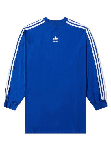 Tričko Balenciaga adidas x Oversized Tee Blue/White Navy | 728789-TNVA6-5531