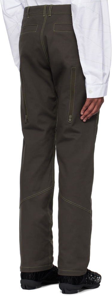 Nohavice KIKO KOSTADINOV Kiko Kostadinov Solix Zip Trousers Zelené | KKSS25T03-11, 2