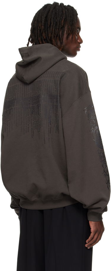 Mikina VETEMENTS Vetements Cradle of Filth Dripping Logo Oversized Hoodie Šedá | UCF76HD450C, 2