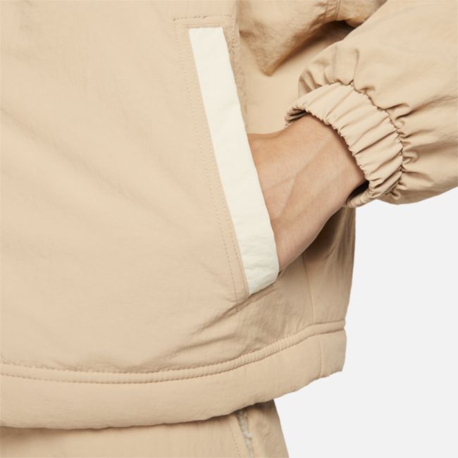 Bunda Nike Sportswear Essential Woven Fleece-Lined Jacket Béžová | DQ6846-200, 1