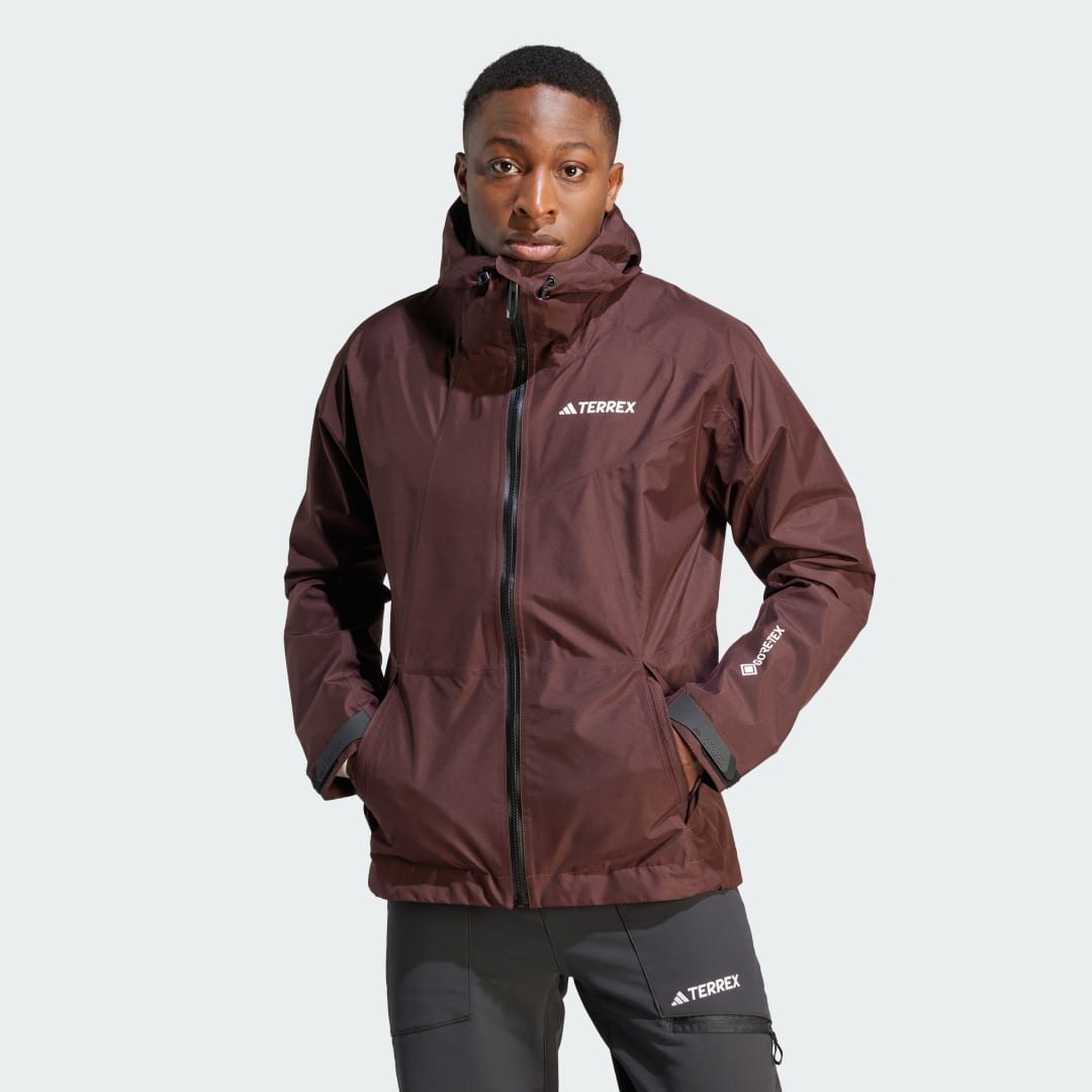 Bunda adidas Originals Terrex Xperior GORE-TEX Paclite Rain Vínová | IB4260, 0