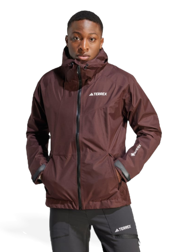 Bunda adidas Originals Terrex Xperior GORE-TEX Paclite Rain Vínová | IB4260