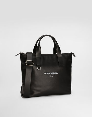 Tote bag Dolce & Gabbana Dolce & Gabbana Calfskin Small Shopper Čierna | BM2384A6E4880999, 3