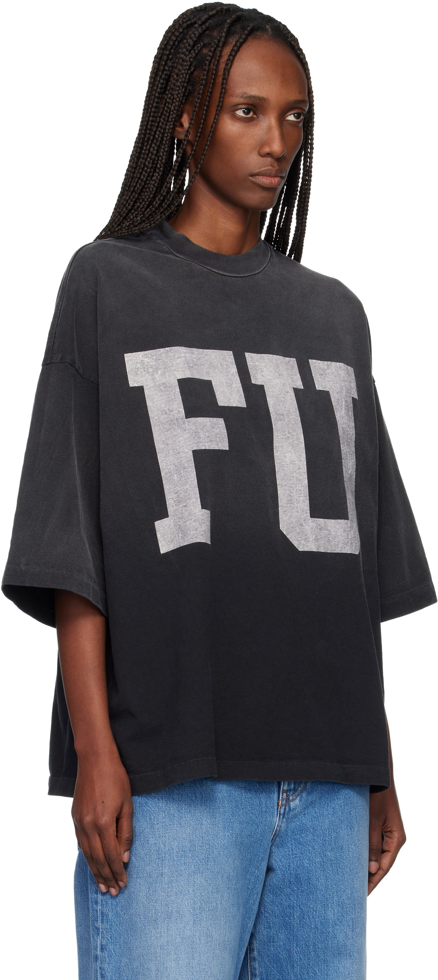 Tričko Fear of God Relaxed 'FU Educate' T-shirt Čierna | FG25FW10-10304HWJUS, 1