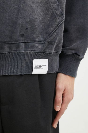 Mikina Neighborhood NEIGHBORHOOD Distressed Hoodie Šedá | 242OKNH.CSM02, 3
