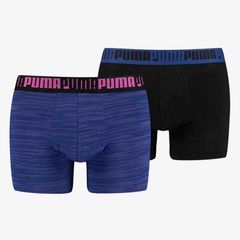 Boxerky Puma Spacedye Stripe Boxer Briefs, 2-Pack Rôznofarebný | 935036-02