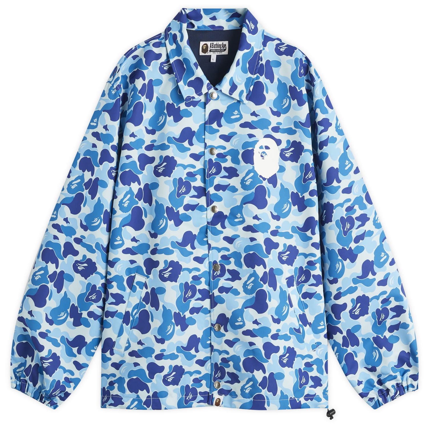 Vetrovka BAPE A Bathing Ape ABC Camo Coach Jacket, Size L Modrá | 001LJL301010M-BLUE, 0