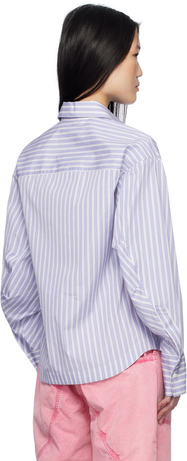 Košeľa The Attico Attico Eliza Striped Shirt Fialová | 250WCH00014 CCC051AA, 2