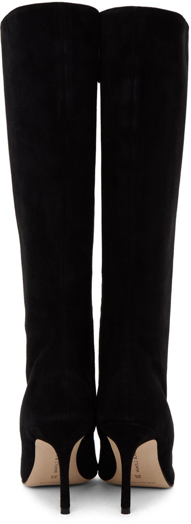 Oblečenie Manolo Blahnik Manolo Blahnik Oculara Suede Tall Boots Čierna | 322-2404-0003, 1