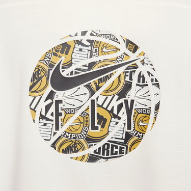Tričko Nike Dri-FIT Warmup Wmns Top Pale Ivory Biela | FB7992-110, 4