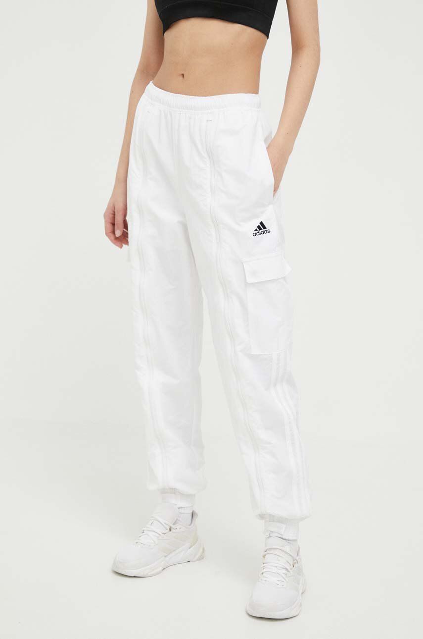 Cargo nohavice adidas Originals Dance Woven Versatile Cargo Pants Biela | IC6657, 0