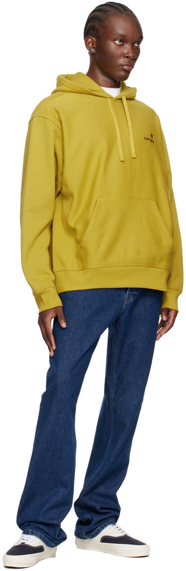 Mikina Carhartt WIP Work In Progress American Script Hoodie Žltá | I028279, 3