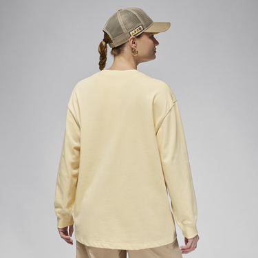 Tričko Jordan Air Jordan WMNS FLIGHT LONGSLEEVE OVERSIZED TEE 'Heiress of Optimism' Béžová | FN5356-294, 4