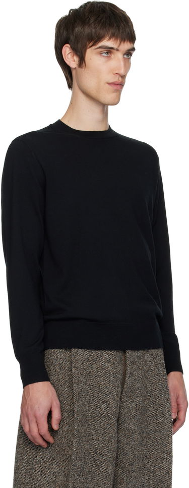 Sveter Dries Van Noten Dries Van Noten Merino Wool Crewneck Sweater Čierna | 252-021244-2700, 1