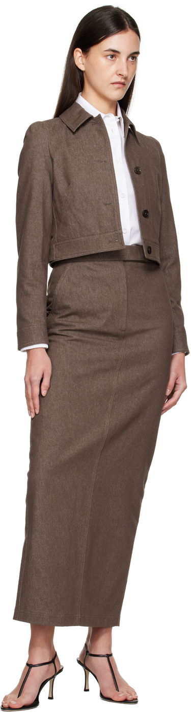 Bunda Max Mara Max Mara Carpa Cropped Jacket Hnedá | 2511041013600, 3
