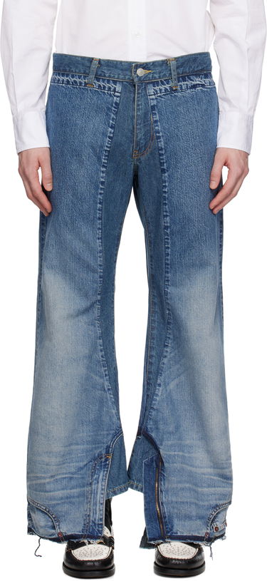Džínsy Junya Watanabe Junya Watanabe Levi's Edition Garment Treated Jeans Modrá | WO-P210-051, 0