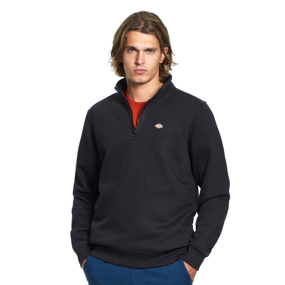 Mikina Dickies Oakport Quarter Zip Sweater Čierna | DK0A4XD4BLK1, 0
