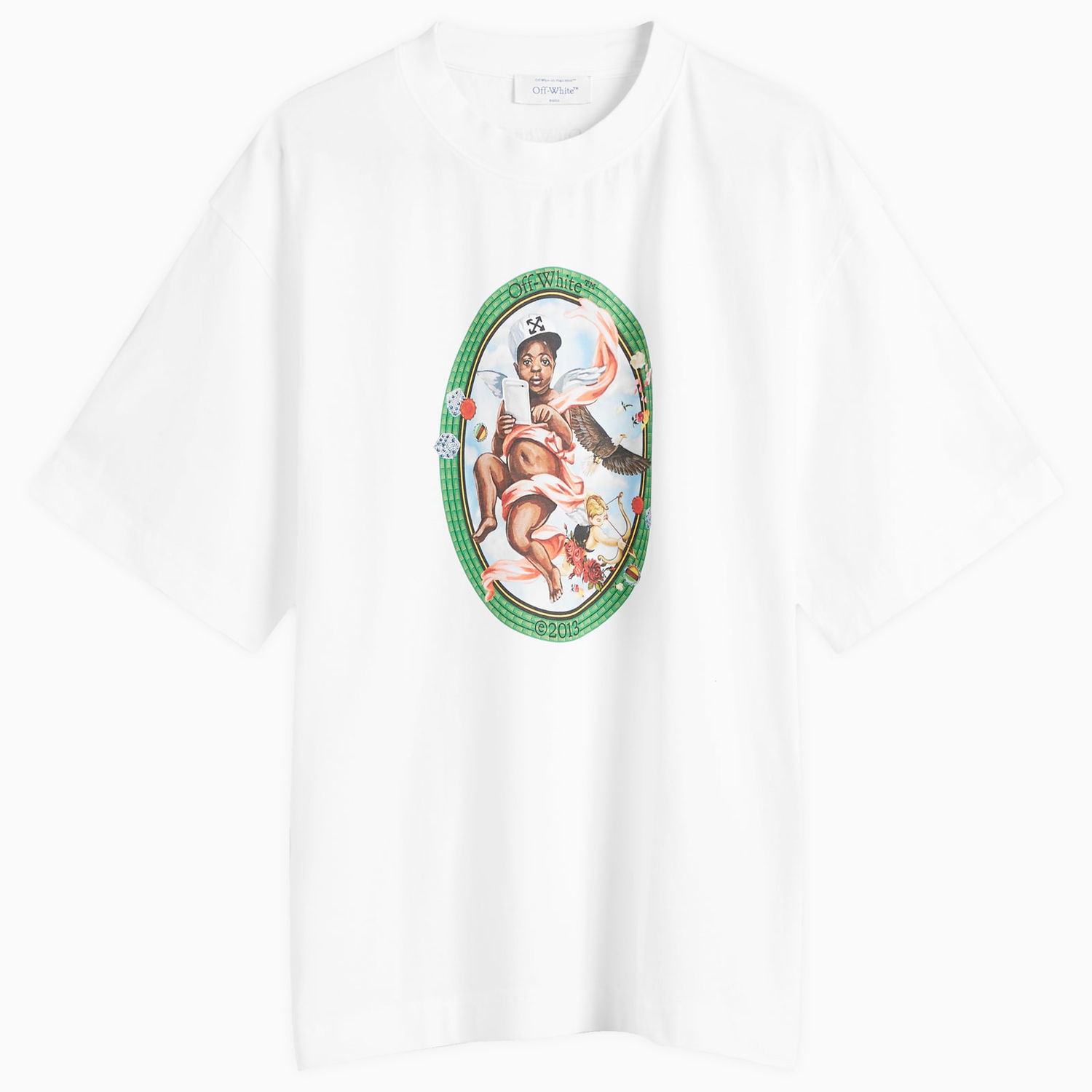 Tričko Off-White Fresco Oval Skate Graphic T-Shirt Biela | OMAA120S25JER0020110, 1