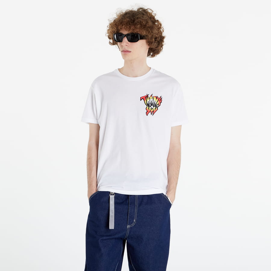 Tričko Thank You Skateboards Shark Tooth Tee Biela | SHRK-White, 0