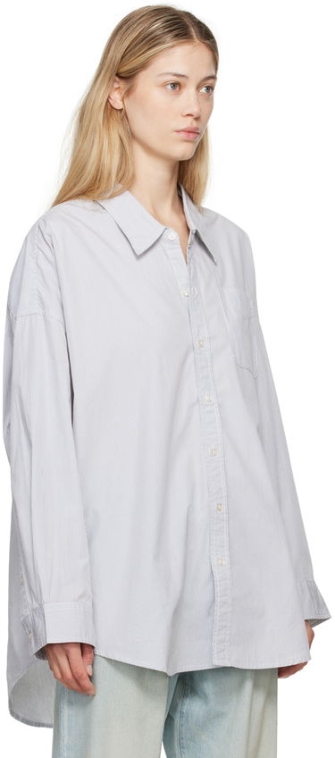 Košeľa R13 R13 Drop Neck Striped Shirt Modrá | R13W7469-302, 1