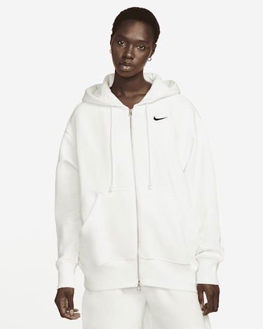 Mikina Nike Phoenix Fleece Oversized Full-Zip Hoodie Biela | DQ5758-133, 0