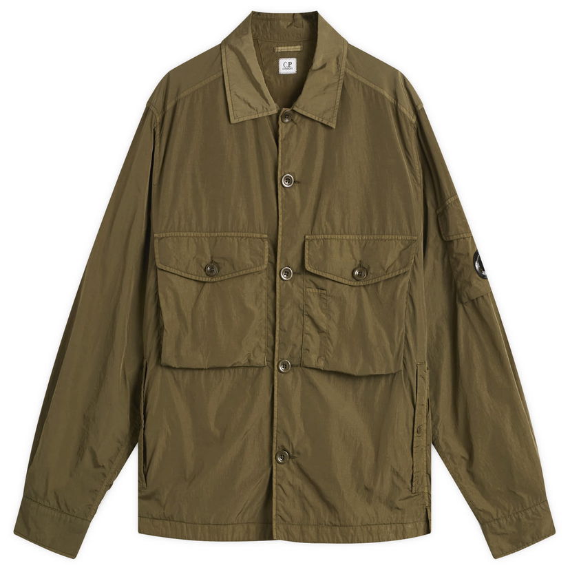 Bunda C.P. Company Chrome-R Overshirt Zelené | 19CMOS087A-005904G-683