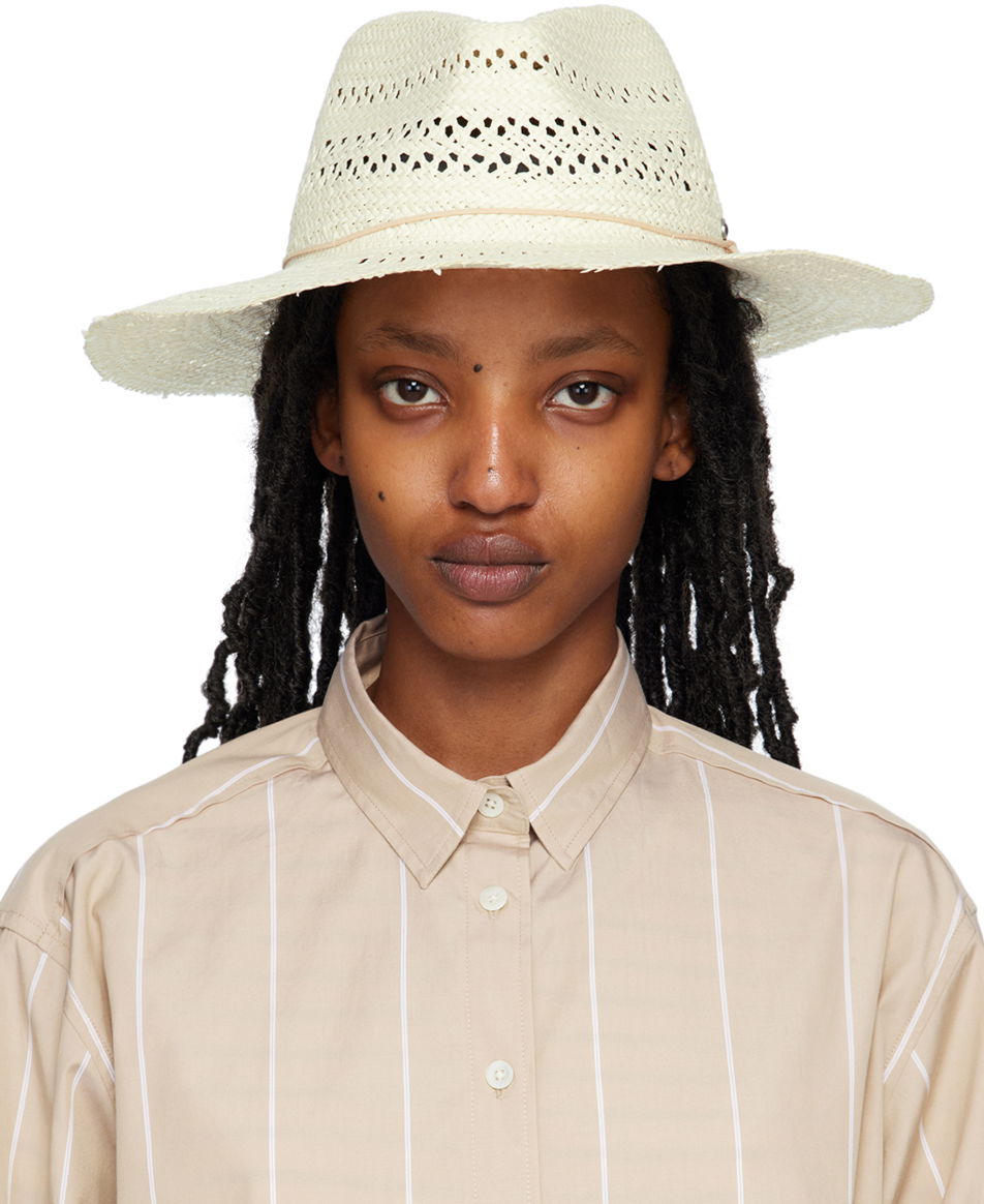 Klobúk rag & bone Elle Perforated Fedora by Béžová | WJW23P1007PL07, 0