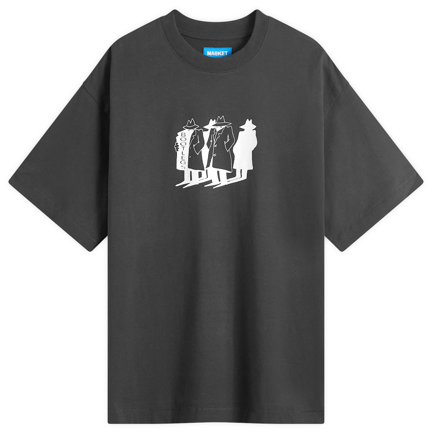 Tričko MARKET Men's T-Shirt Čierna | 399001948-WBK, 0