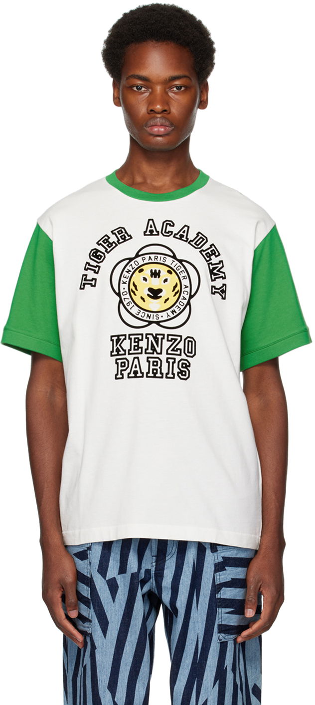 Tričko KENZO Paris 'Tiger Academy' T-Shirt Zelené | FD65TS1164SG, 0