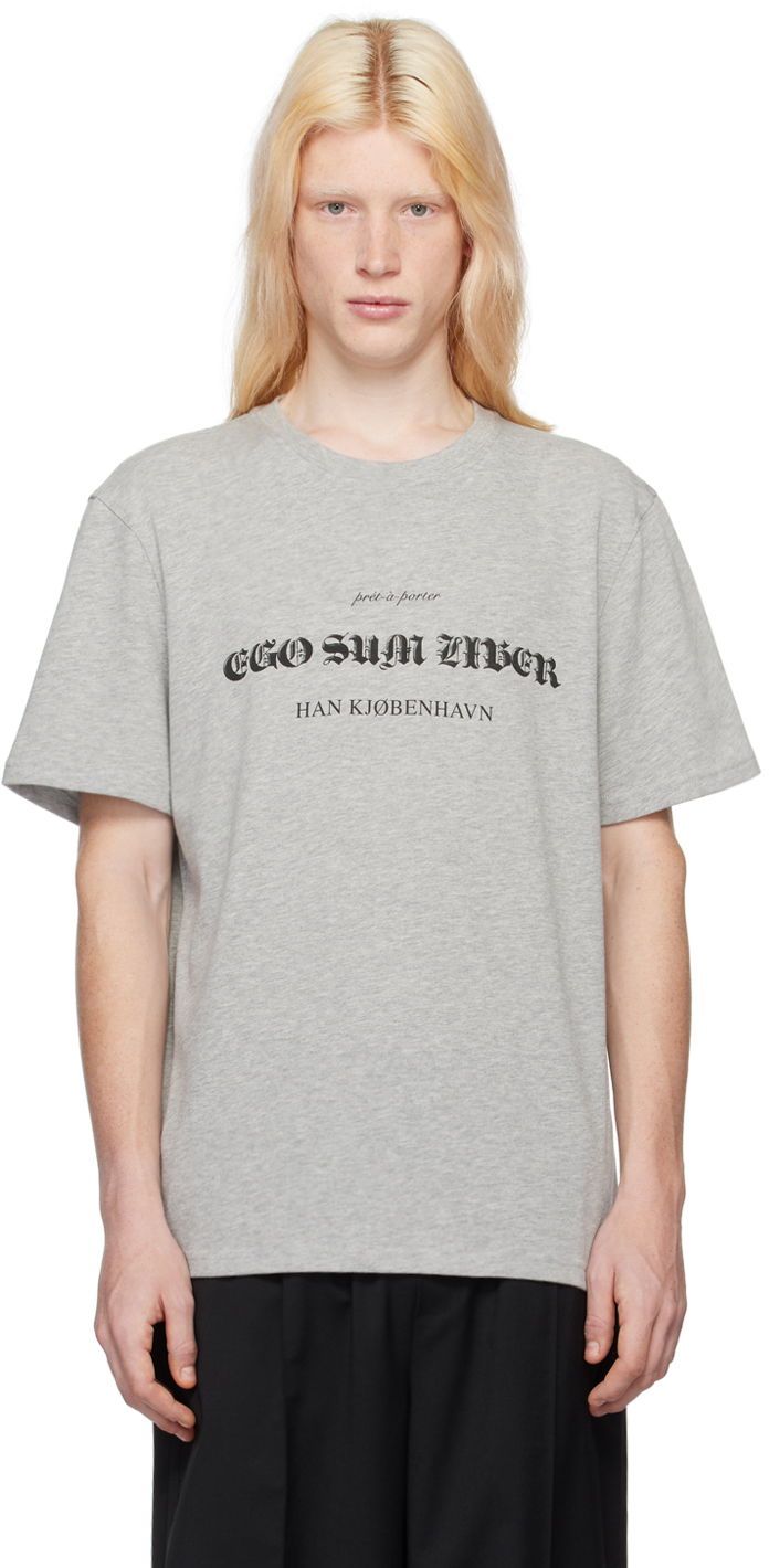 Tričko Han Kjøbenhavn Han Kjobenhavn Freedom T-Shirt Šedá | M-133211, 0