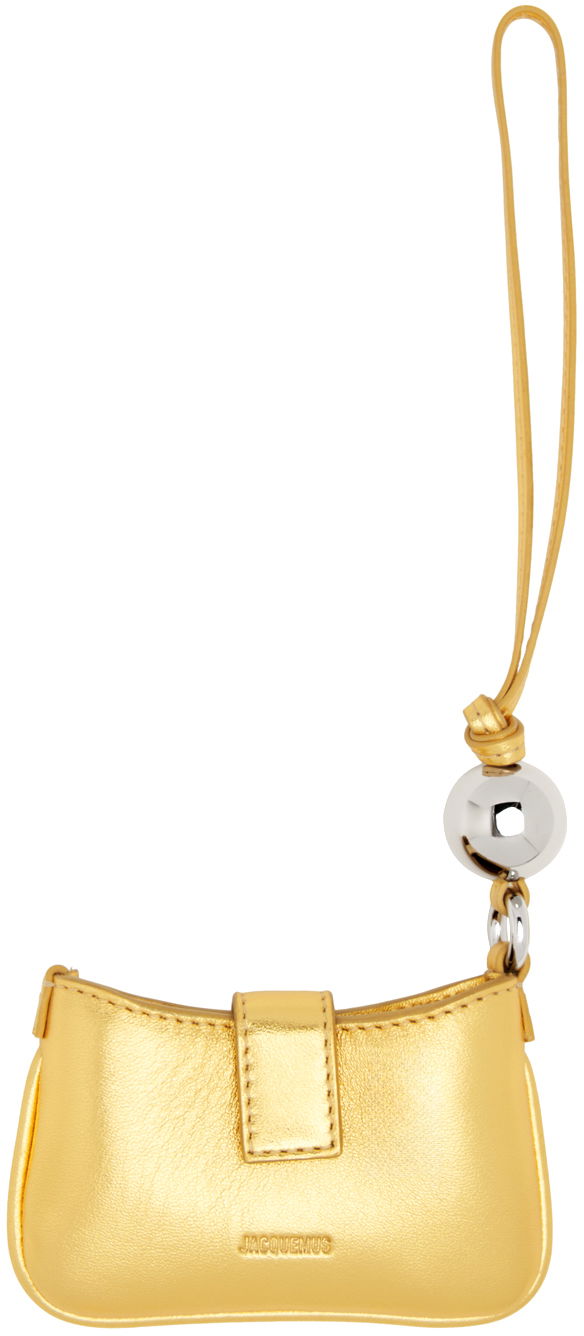 Batohy a tašky Jacquemus Gold Guirlande 'Le Porte Bisou' Coin Pouch "Gold" Metalická | 23H233SL116-3159, 0