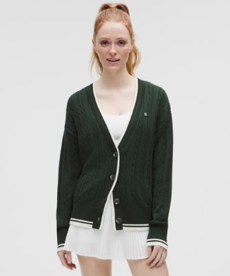 Sveter lululemon Cable-Knit Tennis Cardigan Zelené | prod20001107, 5