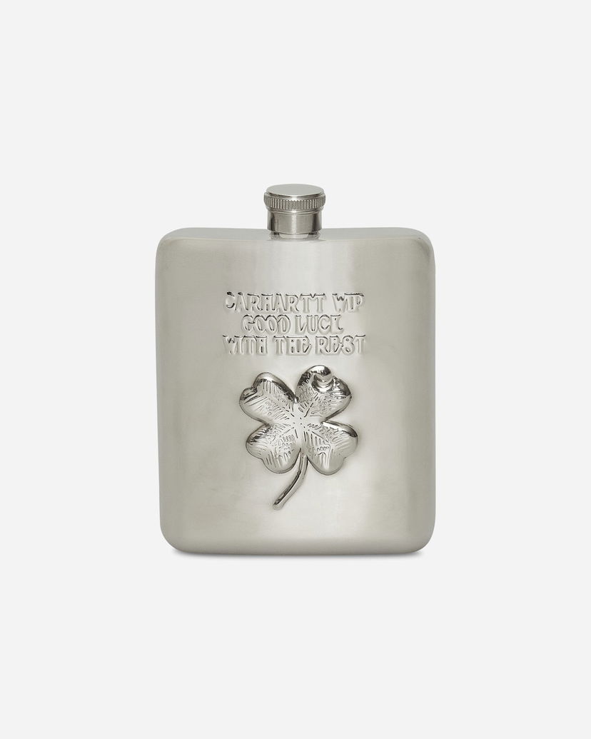 Fľaše Carhartt WIP Clover Flask Metalická | I036249 95XX