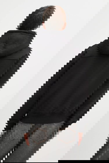 Mikina Rhude RHUDE Classique Zip-Up Hooded Hoodie with Embroidered Logo Čierna | RHFW25HO05012, 2