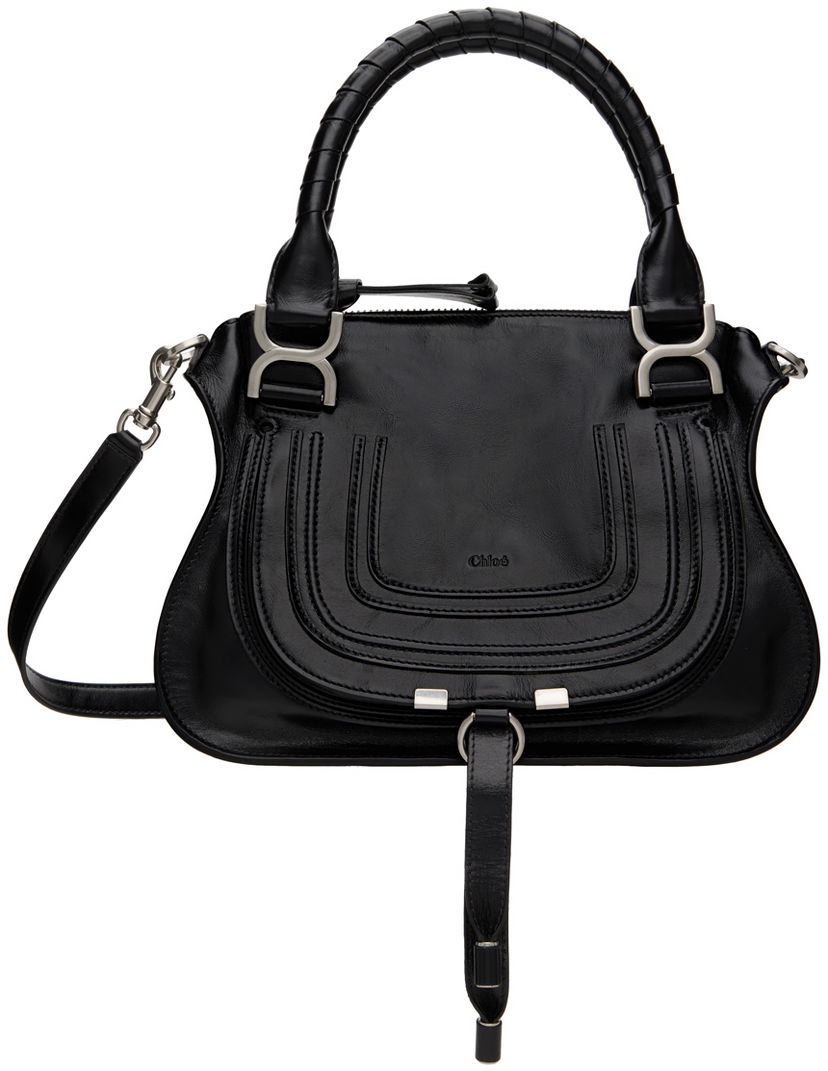 Tote bag CHLOÉ Chloé Black Small Marcie Bag Čierna | CHC24AS628N90