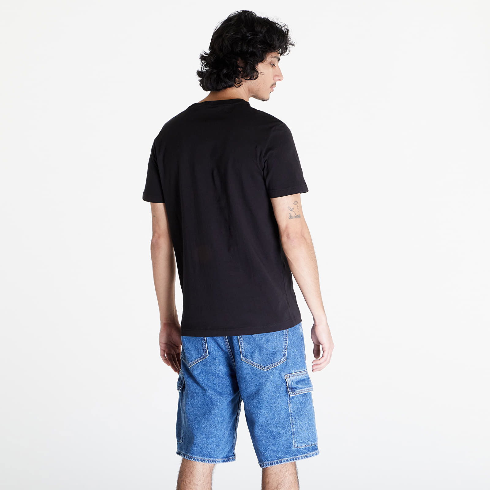 Jeans Diffused Stacked Short Sleeve