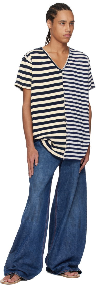 Džínsy ERL ERL Baggy Indiana Distressed Jeans Modrá | ERL10P013, 3