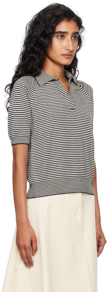 Polo tričko Max Mara Weekend Max Mara Striped Knit Polo Červená | 2525366131600, 4