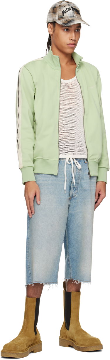 Bomber bunda Palm Angels Palm Angels Embroidered Logo Track Jacket Zelené | PMBD058S25FAB0015303, 3